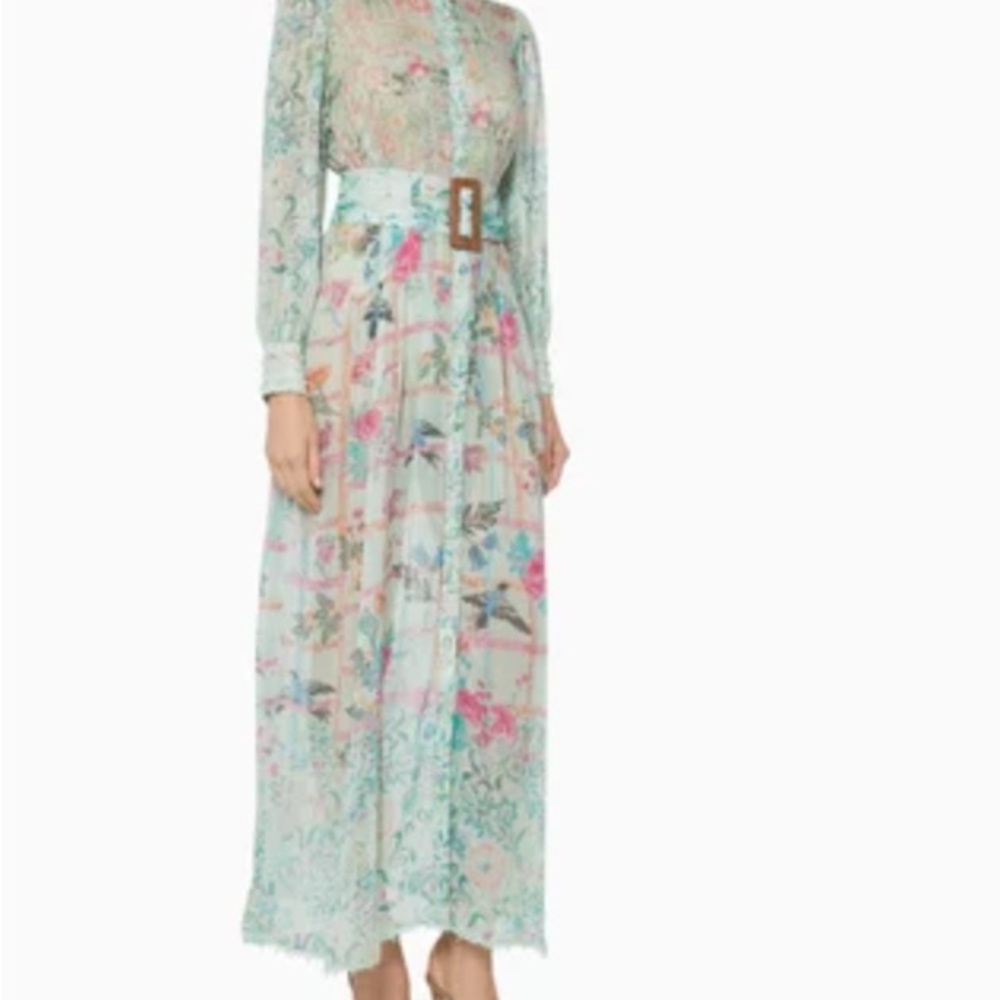 HEMANT & NANDITA Cosmic Floral Maxi Dress Sz. Small - Picture 4 of 13
